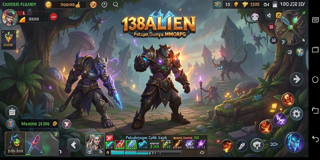 Tampilan gameplay <strong>138ALIEN</strong> yang menakjubkan dengan karakter dan dunia yang menarik.