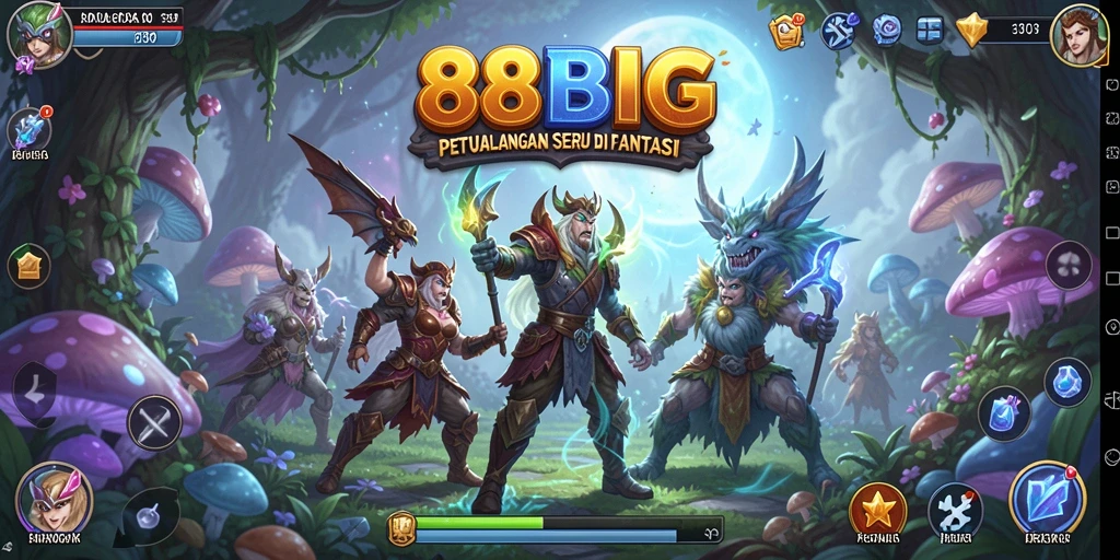 Tampilan grafik menakjubkan dari gameplay 88BIG yang seru.