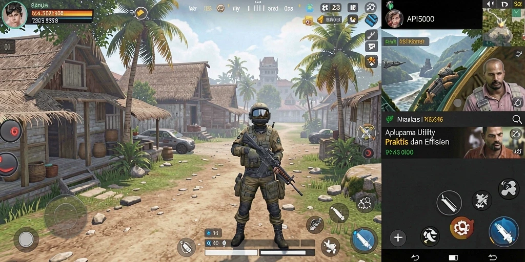 Screenshot utama API5000 menunjukkan tampilan antarmuka yang sederhana dan fitur menarik.
