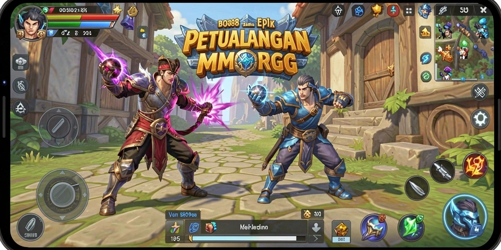 Tampilan gameplay seru di dunia fantasi BOS898.