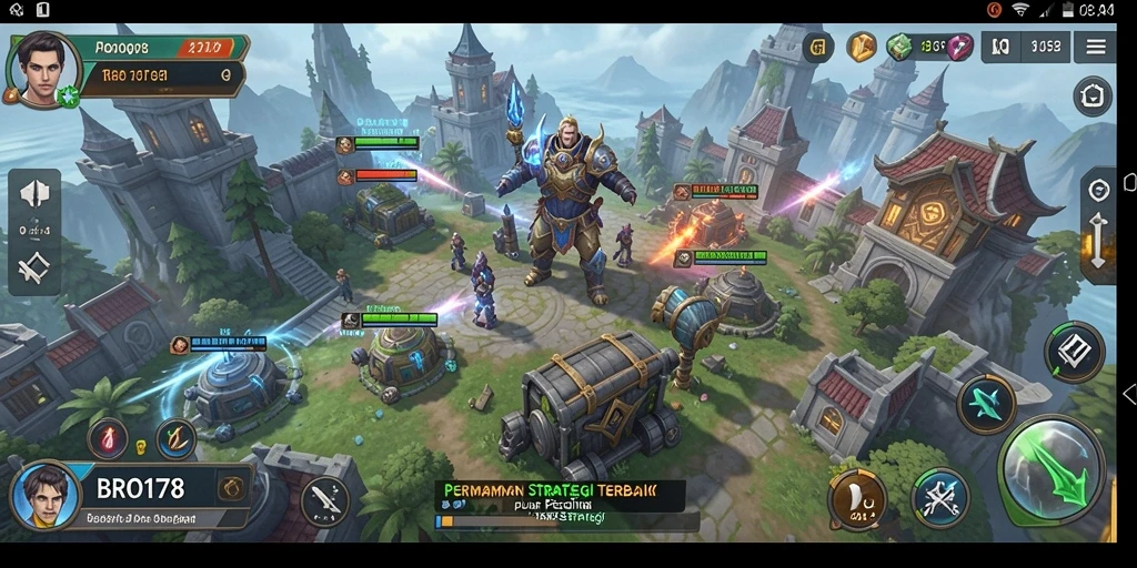 Screenshot dari gameplay <strong>BRO178</strong> menampilkan strategi yang intens dan interaksi pemain.