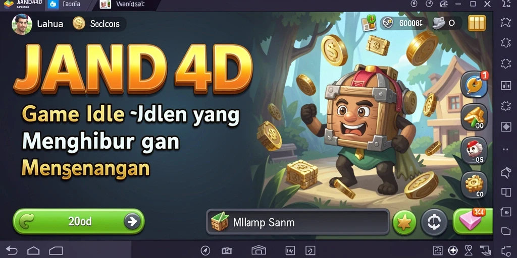 Screenshot gameplay <strong>JANDA4D</strong> menunjukkan aktivitas Idle yang menarik.
