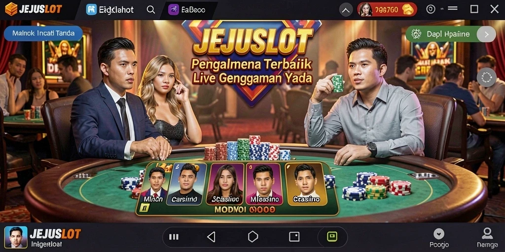 Tampilan gameplay Live Casino di JEJUSLOT yang menegangkan dan seru.