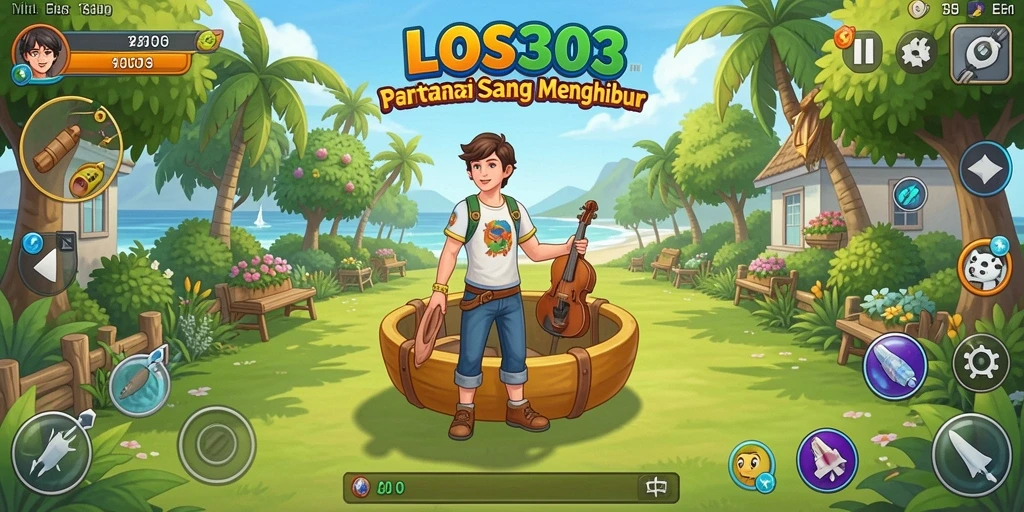 Tangkapan layar menunjukkan gameplay menarik dari LOS303 dengan karakter yang ceria.