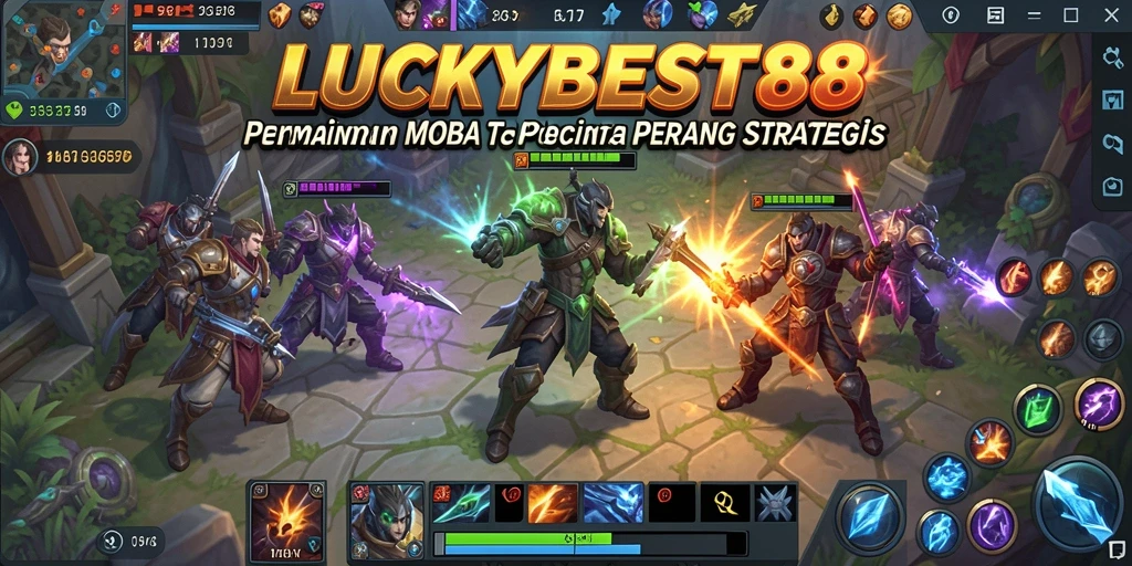 Gameplay LUCKYBEST88 yang seru dengan pertarungan tim di arena