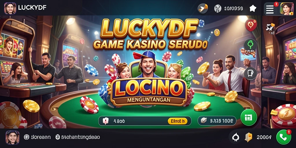 Tampilan permainan Kasino yang mengesankan di LUCKYDF.
