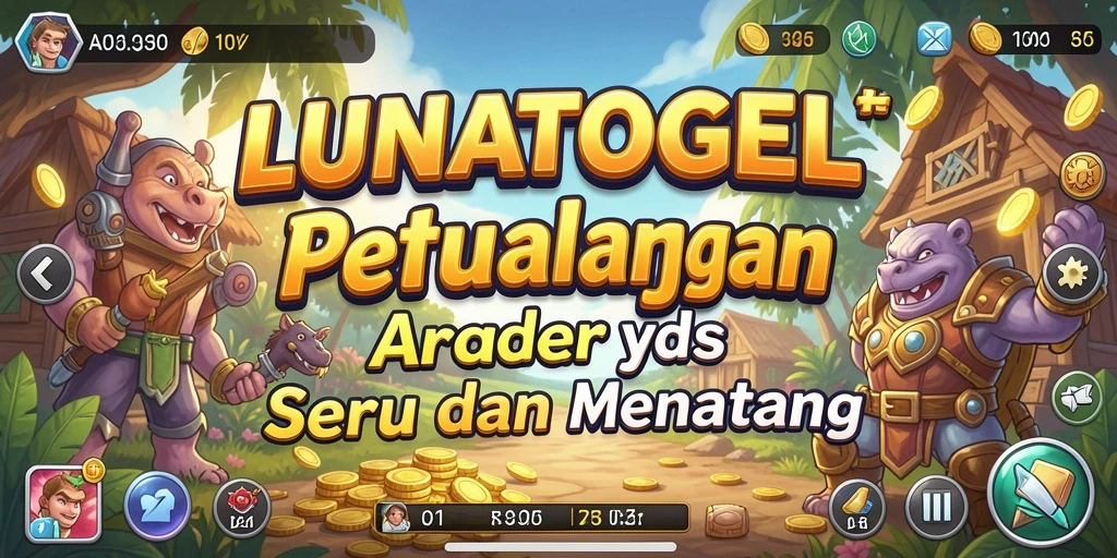 Tampilan menarik dari gameplay seru LUNATOGEL.