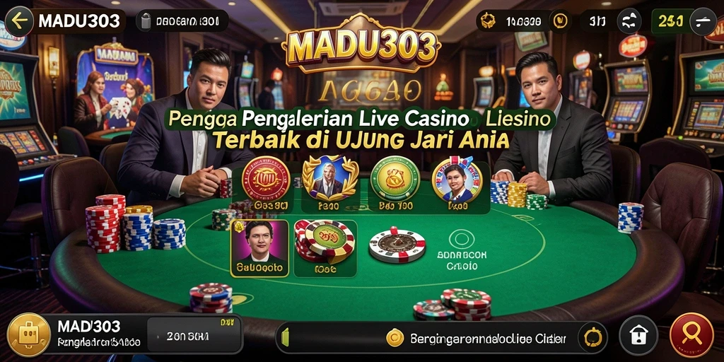 Screenshot gameplay Live Casino MADU303 yang memukau.