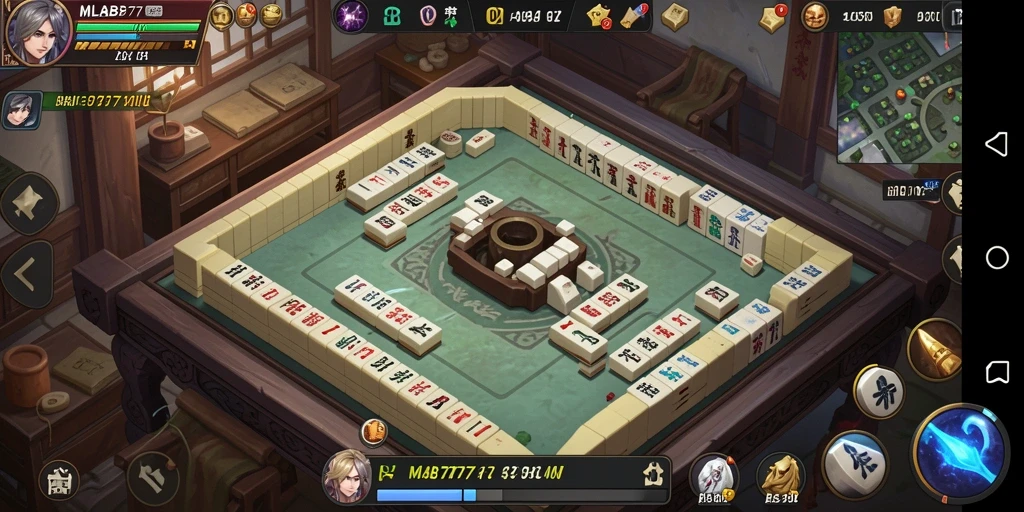 Screenshot utama menunjukkan gameplay Mahjong yang seru dan menantang.