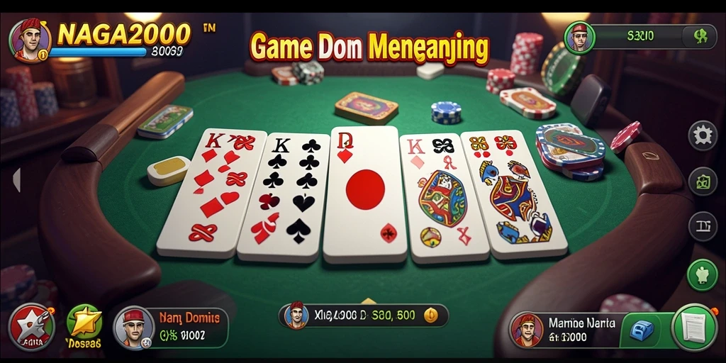 Tampilan gameplay Domino yang menarik di NAGA2000.