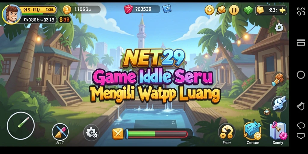 Tampilan gameplay NET29 yang menarik dengan fitur automasi yang memudahkan.