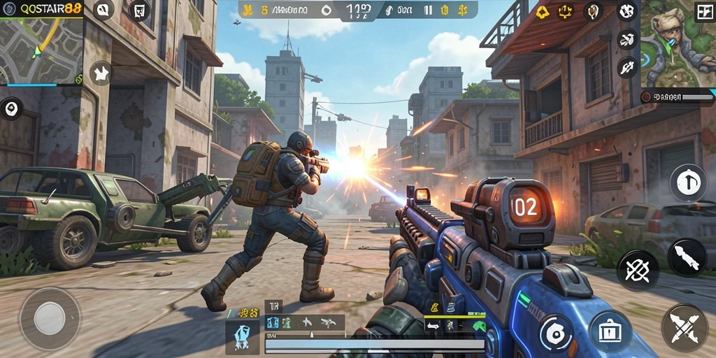 Tampilan gameplay seru di QQSTAR88 dengan aksi pertempuran yang mendebarkan.