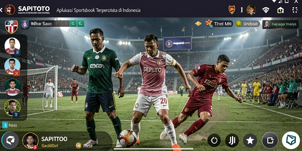 Tangkapan layar utama SAPITOTO menampilkan bagaimana cara memasang taruhan olahraga.