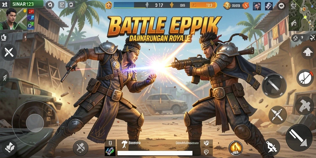 Tangkap momen seru dalam pertempuran Battle Royale.
