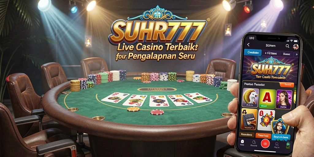 Screenshot utama SUHU777 menampilkan momen seru dalam permainan Live Casino.