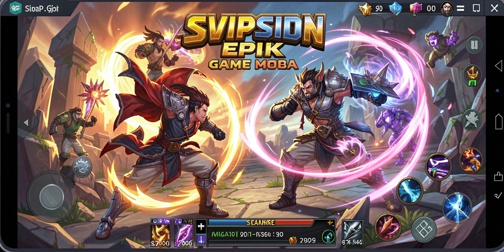 Tampilan gameplay seru dan strategi dalam SVIPSIDN.