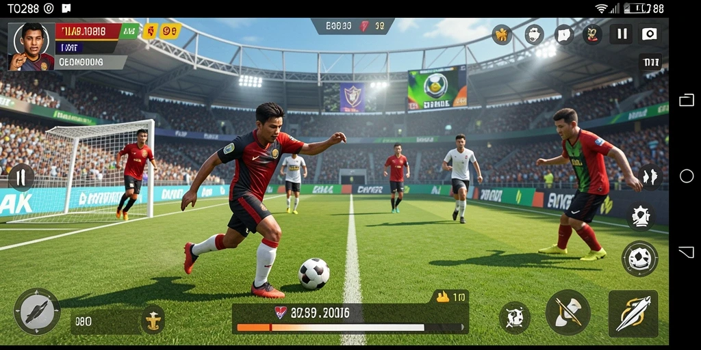 Screenshot utama TO288 menampilkan aksi seru dalam gameplay olahraga.