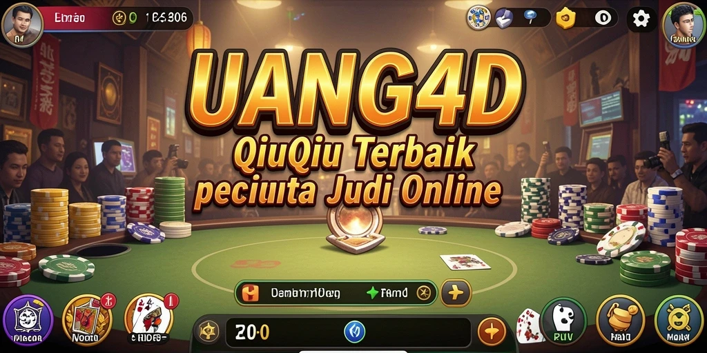 Tampilan antarmuka UANG4D dengan gameplay QiuQiu yang mengasyikkan.