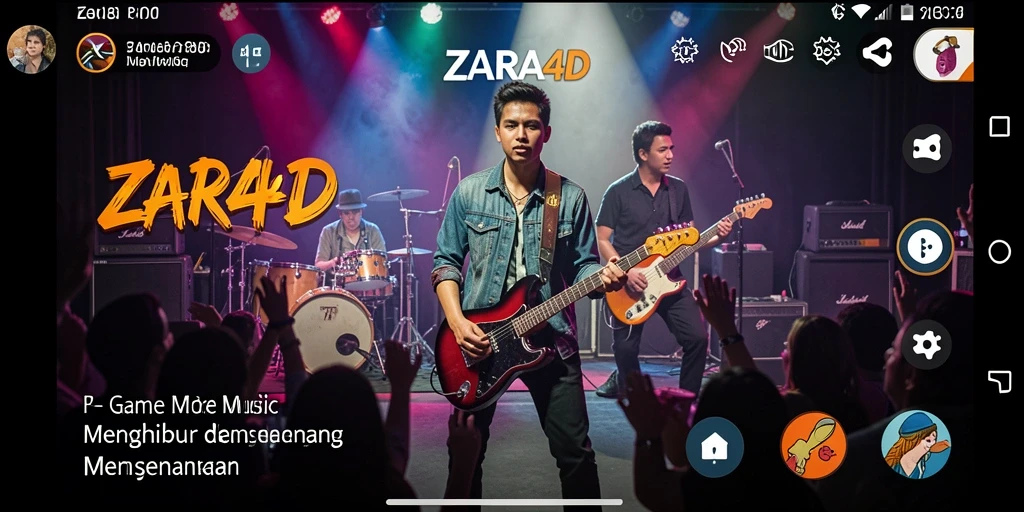 Tampilan gameplay ZARA4D yang menarik dan berwarna-warni.