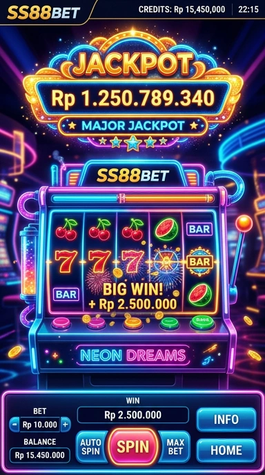 Tampilan utama aplikasi ss88bet yang menarik dan mudah dinavigasi.
